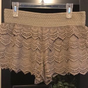 American Rag crochet shorts